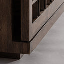 Aparador de madera de mango en color marrón 205 x 44 x 80 cm – detalle
