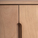 Aparador de madera de mango en color marrón claro 211 x 45 x 81 cm – detalle