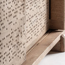 Aparador de madera de mango en color marrón claro 220 x 54 x 73 cm – detalle