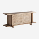 Aparador de madera de mango en color marrón claro 220 x 54 x 73 cm