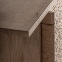 Aparador de madera de mango en color marrón claro 220 x 54 x 73 cm – detalle
