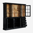 Aparador de madera de mango y MDF en color negro – medidas