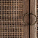 Aparador de madera de mango y ratán en color marrón – detalle