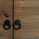 Aparador de madera de pino en color marrón – detalle