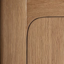 Aparador de madera de roble en color marrón claro – detalle