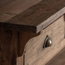 Aparador de madera recuperada en color marrón – detalle