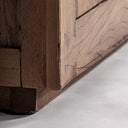 Aparador de madera recuperada y hierro en color marrón – detalle