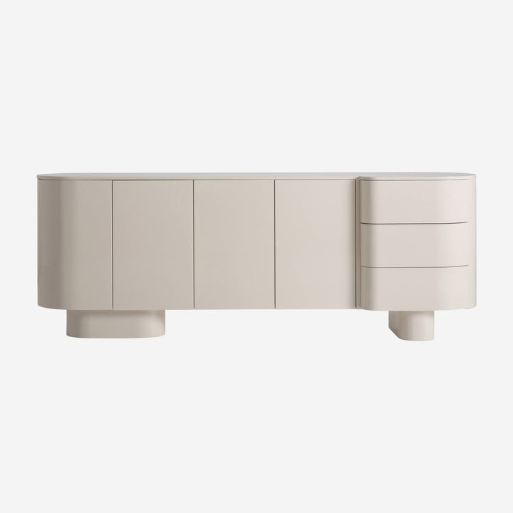 Aparador de MDF en color blanco roto