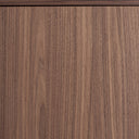 Aparador de MDF y chapa de nogal en color marrón – detalle