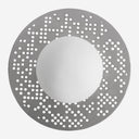 Aplique de pared de acero en color plata 30 x 10 cm