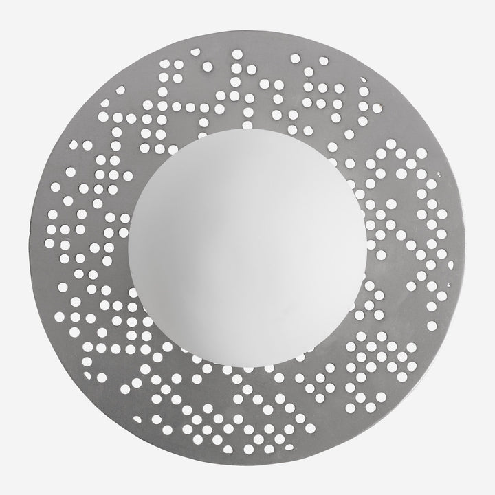 Aplique de pared de acero en color plata 30 x 10 cm