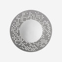 Aplique de pared de acero en color plata 30 x 10 cm