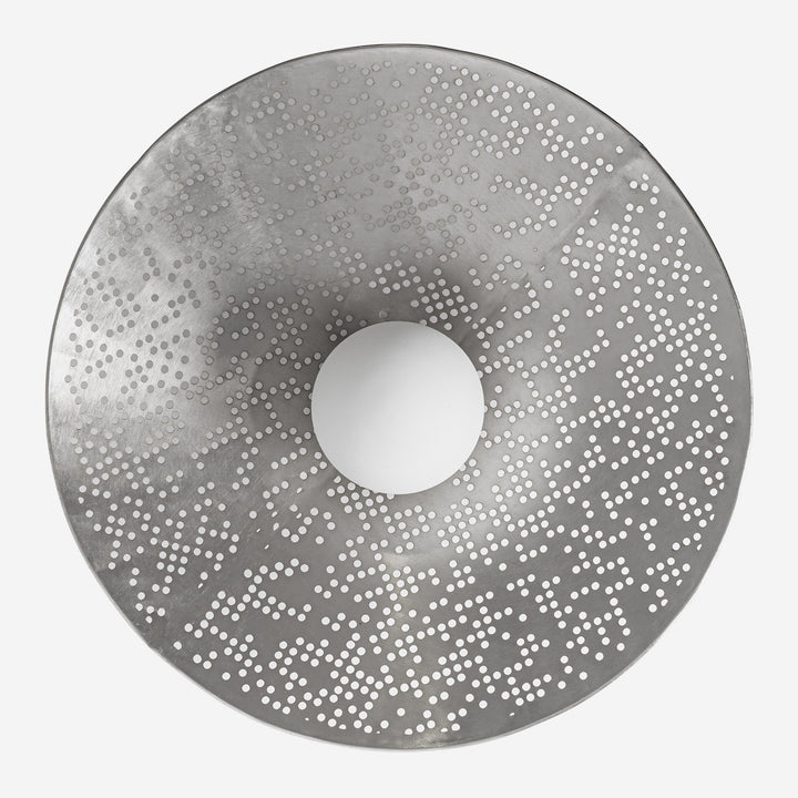 Aplique de pared de acero en color plata 60 x 21 cm