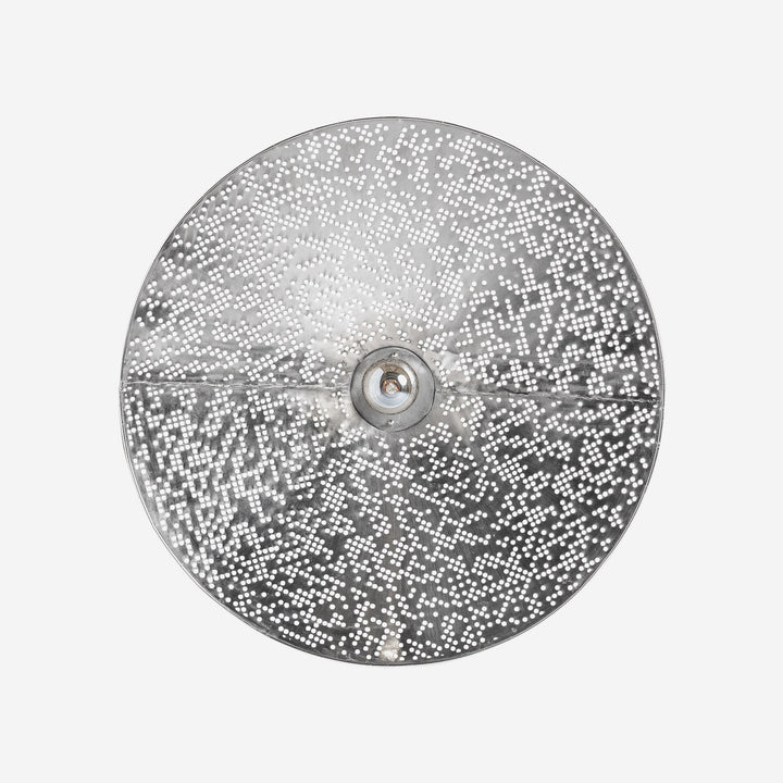 Aplique de pared de acero en color plata 90 x 13 cm