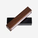 Aplique de pared de aluminio y acero en color marrón