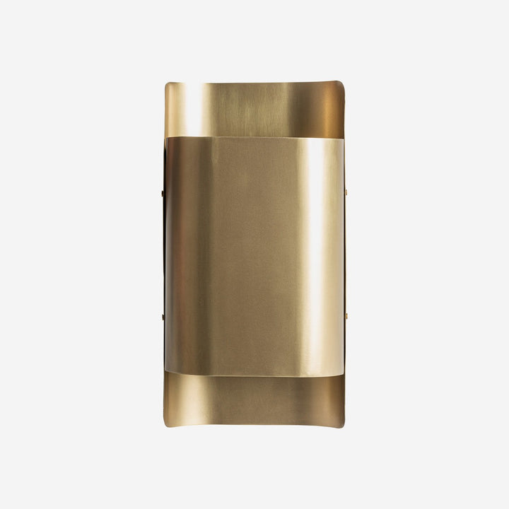Aplique de pared de hierro en color bronce 22 x 15 x 42 cm