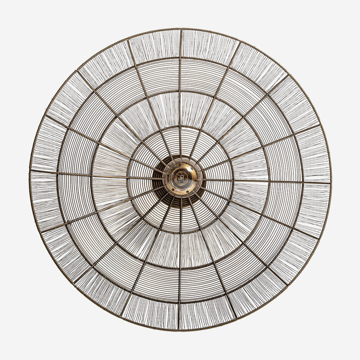 Aplique de pared de hierro en color bronce 60 x 20 x 60 cm