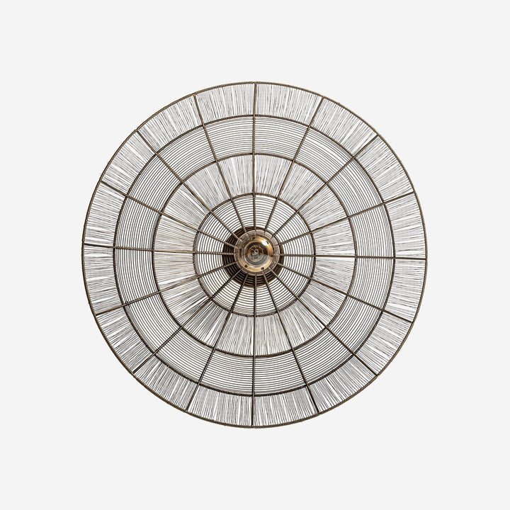Aplique de pared de hierro en color bronce 60 x 20 x 60 cm