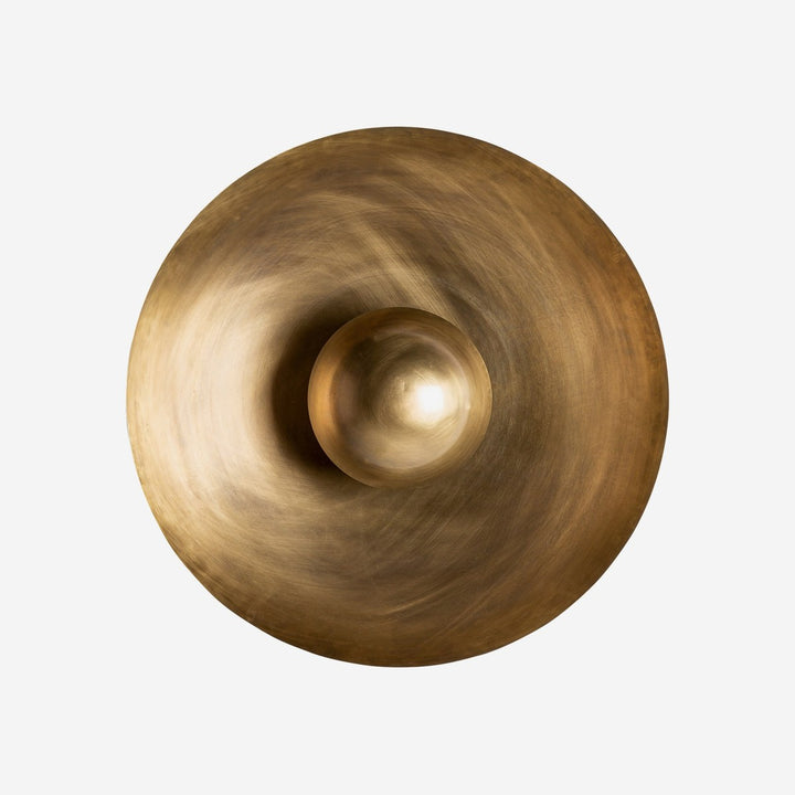 Aplique de pared de hierro en color dorado 70 x 27 x 70 cm