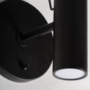Aplique de pared de hierro en color negro 18 x 16 x 20 cm – detalle