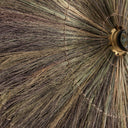 Aplique de pared de hierro y fibra natural en color marrón – detalle