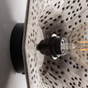 Aplique de pared de madera de mango en color marrón – detalle