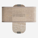 Aplique de pared de mármol y hierro en color beige – Diseño 2