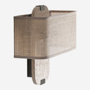 Aplique de pared de mármol y hierro en color beige – Diseño 2