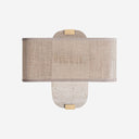 Aplique de pared de mármol y hierro en color beige