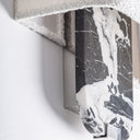 Aplique de pared de mármol y hierro en color negro – detalle