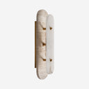 Aplique de pared de travertino y alabastro en color beige