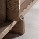 Armario de madera de mango en color marrón claro – detalle