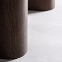 Armario de madera de mango y acero en color marrón – detalle