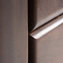 Armario de madera de mango y acero en color marrón – detalle