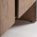 Armario de madera de mango y hierro en color marrón – detalle