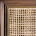 Armario de madera de mango y latón en color marrón – detalle