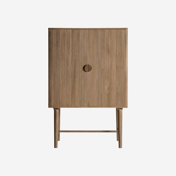 Armario de madera de mango y MDF en color marrón