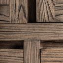 Armario de madera de olmo en color marrón 100 x 55 x 200 cm – detalle