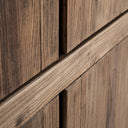 Armario de madera de olmo en color marrón 110 x 55 x 220 cm – detalle