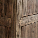 Armario de madera de olmo en color marrón 110 x 55 x 220 cm – detalle