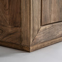 Armario de madera de olmo en color marrón 110 x 55 x 220 cm – detalle