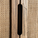 Armario de madera de olmo en color marrón 85 x 41 x 171 cm – detalle
