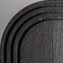 Armario de madera de roble en color negro – detalle