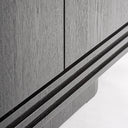 Armario de madera de roble en color negro – detalle