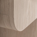 Armario de madera de roble y cristal en color beige – detalle