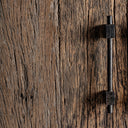 Armario de madera recuperada y metal en color marrón – detalle