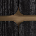 Armario de MDF y chapa de roble en color negro – detalle