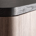 Armario de MDF y madera de nogal en color marrón – detalle