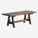 Banco de madera de mango reciclada en color marrón envejecido