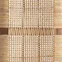 Banco de madera de teca en color marrón de líneas contemporáneas – detalle